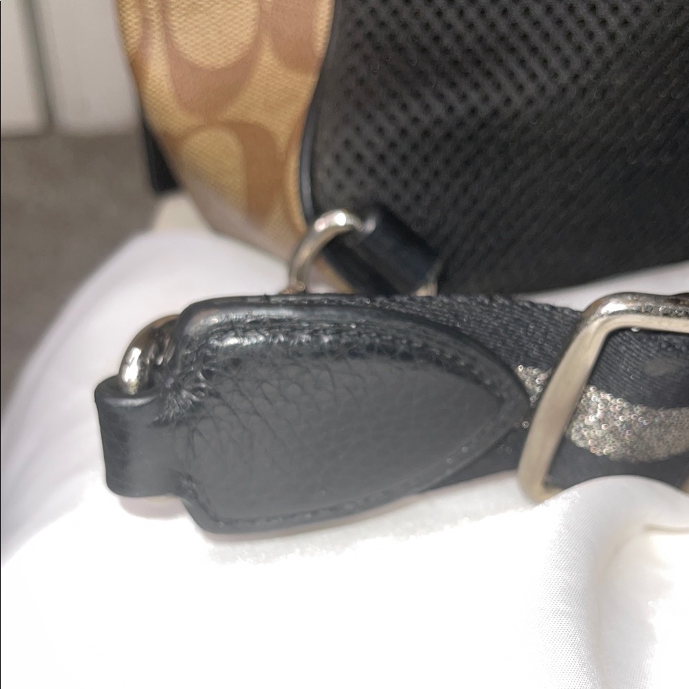 Coach Dark Brown and Tan Signature Backpack Limited Edition - Picture 6 of 12